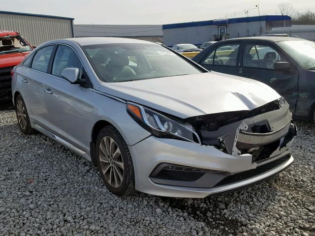 5NPE34AF3FH113878 - 2015 HYUNDAI SONATA SPO SILVER photo 1