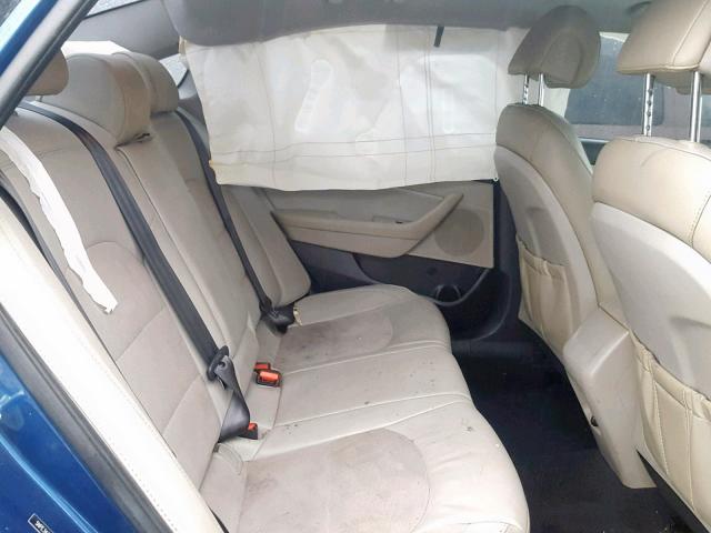 5NPE34AF7HH534747 - 2017 HYUNDAI SONATA SPO BLUE photo 6