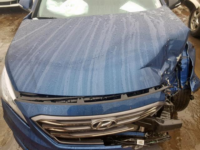 5NPE34AF7HH534747 - 2017 HYUNDAI SONATA SPO BLUE photo 7