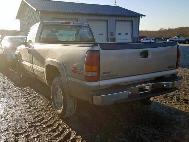 1GTEK14T5YE309942 - 2000 GMC NEW SIERRA TAN photo 3