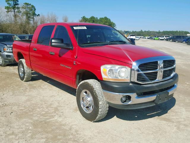 3D7LX39C26G212979 - 2006 DODGE RAM 3500 RED photo 1