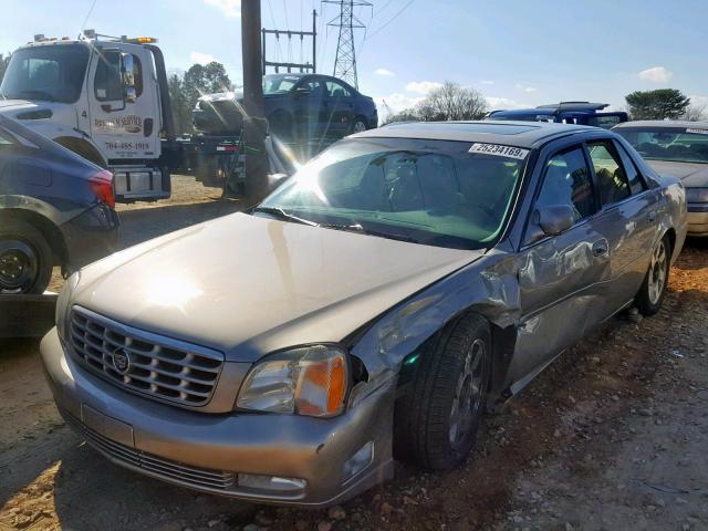 1G6KF579X2U179302 - 2002 CADILLAC DEVILLE DT GOLD photo 2