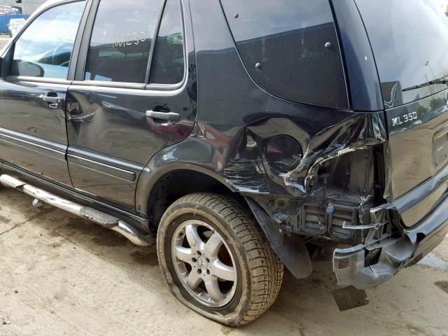 4JGAB57E83A454665 - 2003 MERCEDES-BENZ ML 350 BLACK photo 9