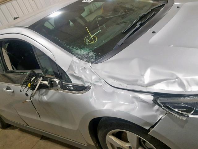 1G1RA6E45DU105157 - 2013 CHEVROLET VOLT SILVER photo 9