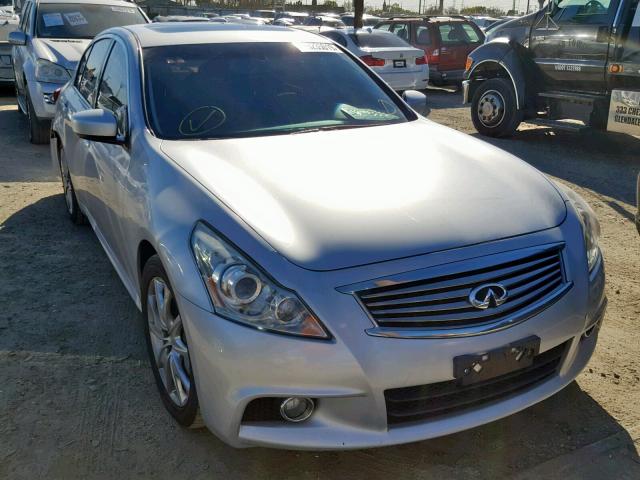 JN1CV6AP7DM714030 - 2013 INFINITI G37 BASE SILVER photo 1