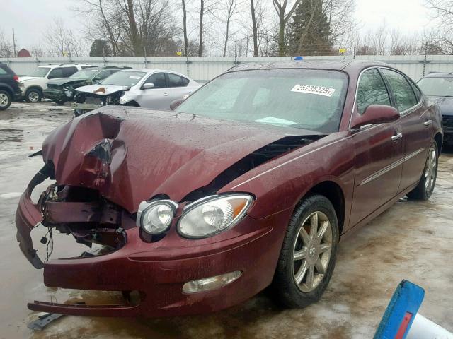 2G4WD582571127158 - 2007 BUICK LACROSSE C RED photo 2