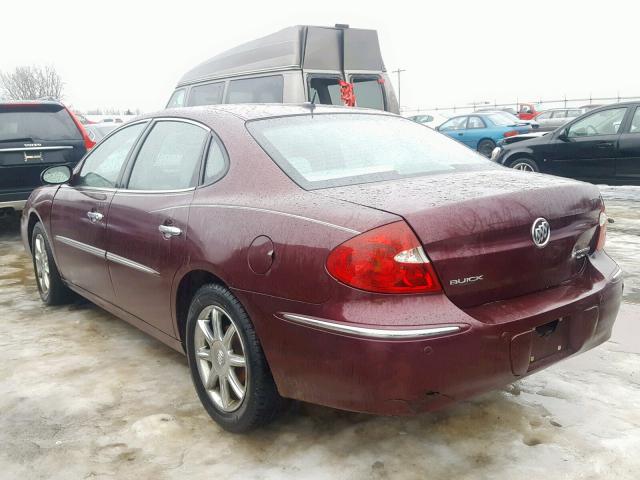 2G4WD582571127158 - 2007 BUICK LACROSSE C RED photo 3