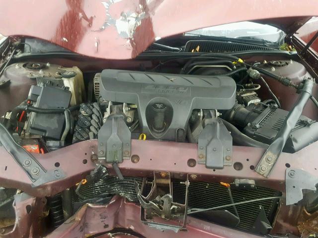 2G4WD582571127158 - 2007 BUICK LACROSSE C RED photo 7