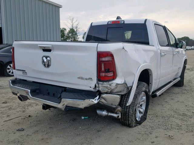 1C6SRFJT2KN643179 - 2019 RAM 1500 LARAM WHITE photo 4