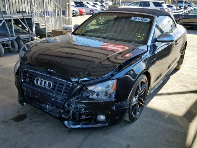 WAUVGAFH4AN025053 - 2010 AUDI S5 PRESTIG BLACK photo 2