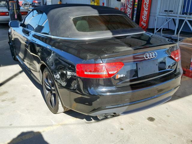 WAUVGAFH4AN025053 - 2010 AUDI S5 PRESTIG BLACK photo 3