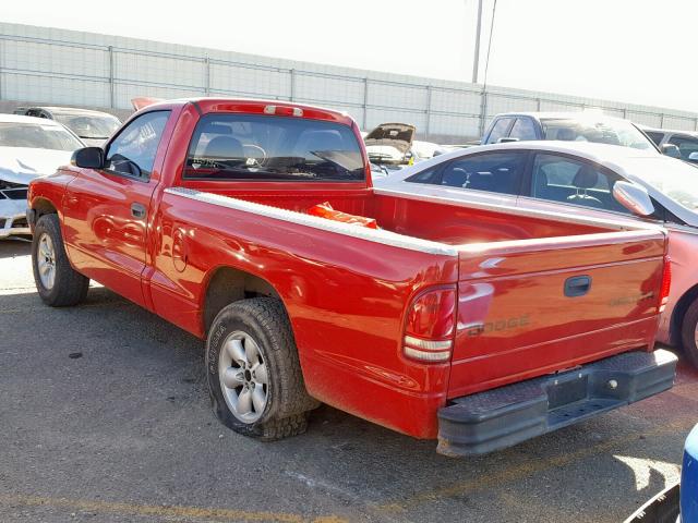 1D7FL36X73S118987 - 2003 DODGE DAKOTA SPO RED photo 3