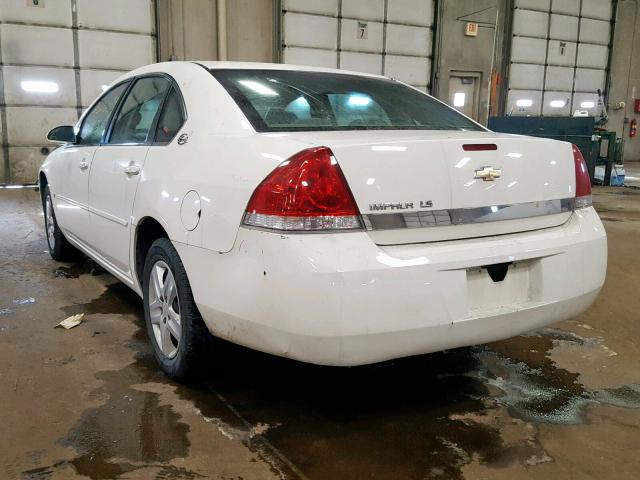 2G1WB58N089114219 - 2008 CHEVROLET IMPALA LS WHITE photo 3