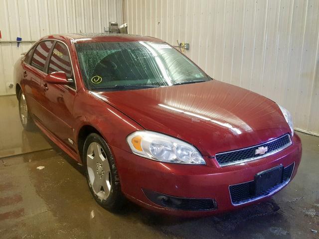 2G1WD57C491159383 - 2009 CHEVROLET IMPALA SS RED photo 1