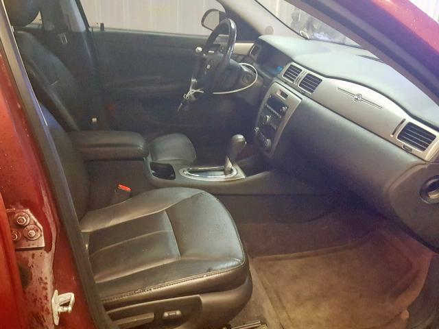 2G1WD57C491159383 - 2009 CHEVROLET IMPALA SS RED photo 5