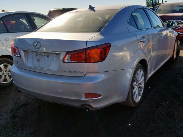 JTHCK262995030107 - 2009 LEXUS IS 250 SILVER photo 4