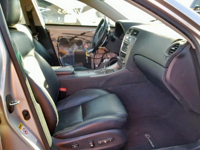 JTHCK262995030107 - 2009 LEXUS IS 250 SILVER photo 5