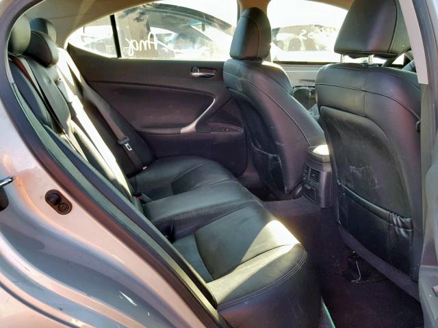 JTHCK262995030107 - 2009 LEXUS IS 250 SILVER photo 6