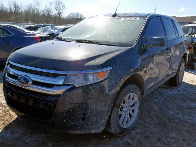 2FMDK3GC5DBB14086 - 2013 FORD EDGE SE BLACK photo 2