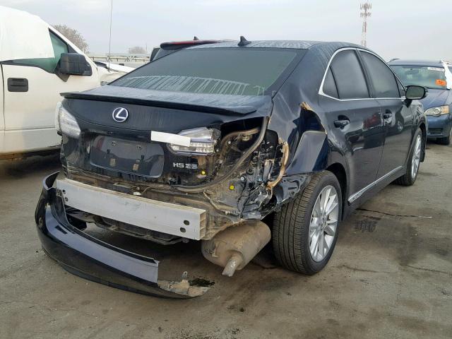 JTHBB1BA3B2048581 - 2011 LEXUS HS 250H BLACK photo 4