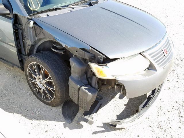 1G8AJ52F55Z131292 - 2005 SATURN ION LEVEL GRAY photo 9