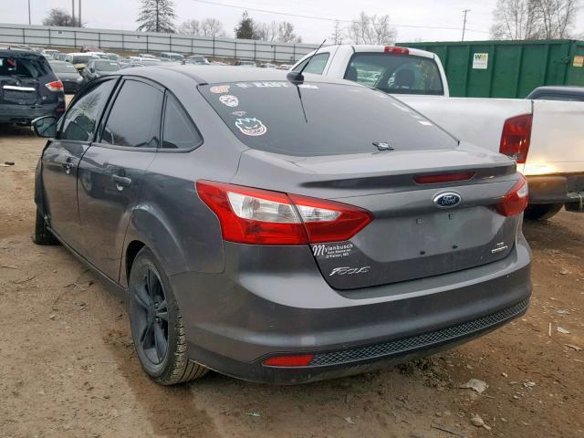 1FADP3F24EL223483 - 2014 FORD FOCUS SE GRAY photo 3