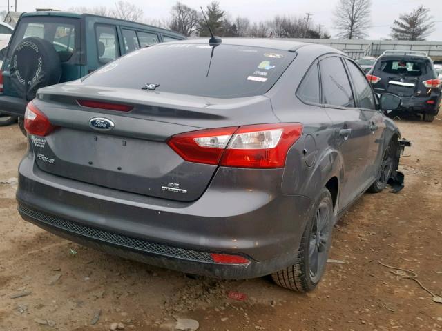 1FADP3F24EL223483 - 2014 FORD FOCUS SE GRAY photo 4