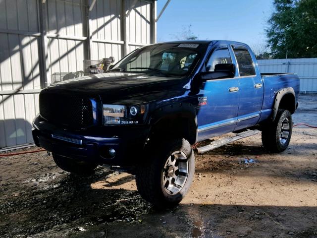 1D7KS28C07J547535 - 2007 DODGE RAM 2500 S BLUE photo 2