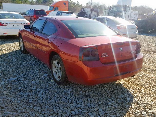 2B3CA3CV6AH227145 - 2010 DODGE CHARGER SX RED photo 3