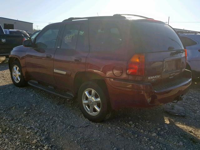 1GKDS13S532379363 - 2003 GMC ENVOY MAROON photo 3