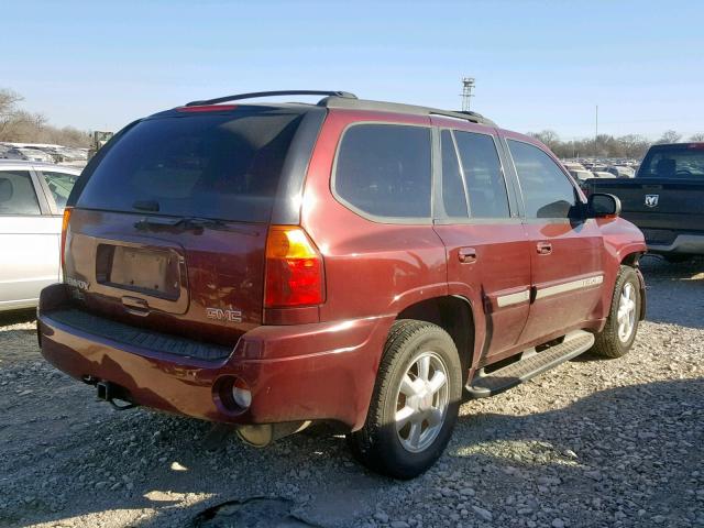 1GKDS13S532379363 - 2003 GMC ENVOY MAROON photo 4