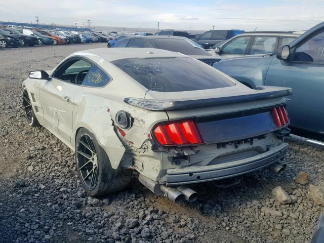 1FA6P8CF9F5349938 - 2015 FORD MUSTANG GT BEIGE photo 3