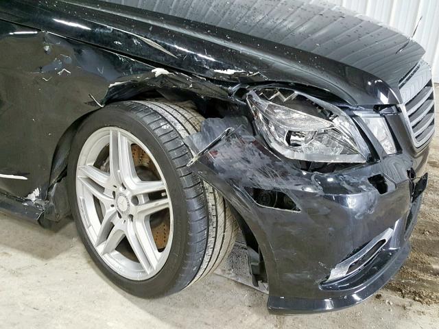 WDDHF9BB7DA731065 - 2013 MERCEDES-BENZ E 550 4MAT BLACK photo 9