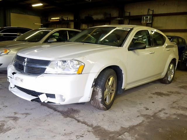 1B3LC56J78N298029 - 2008 DODGE AVENGER SX WHITE photo 2