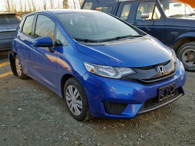 JHMGK5H5XGX024263 - 2016 HONDA FIT LX BLUE photo 1