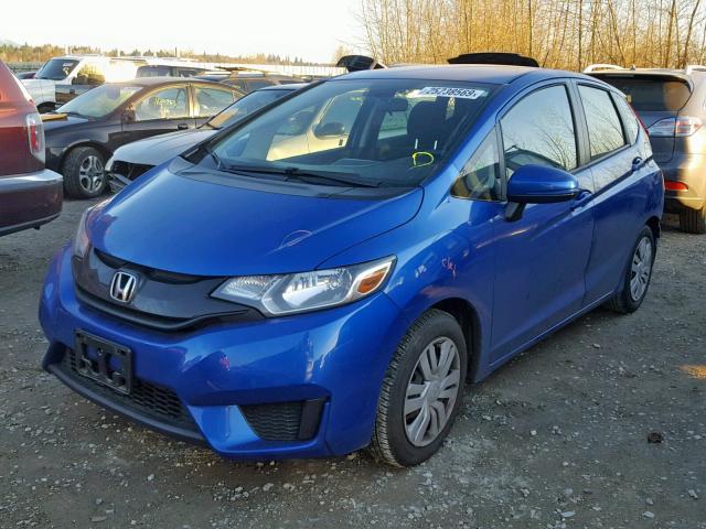 JHMGK5H5XGX024263 - 2016 HONDA FIT LX BLUE photo 2