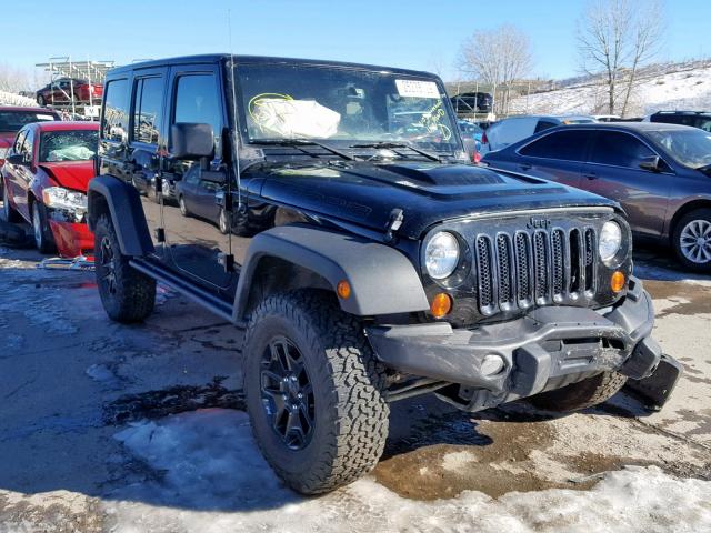 1C4BJWEG7DL590457 - 2013 JEEP WRANGLER U BLACK photo 1