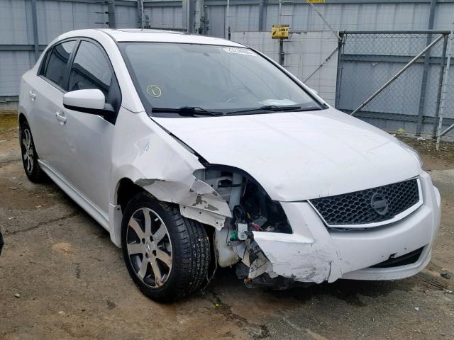 3N1AB6AP0CL690839 - 2012 NISSAN SENTRA 2.0 WHITE photo 1