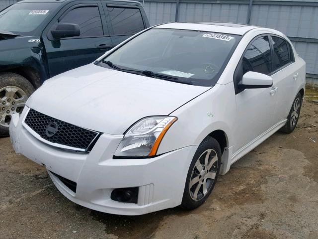 3N1AB6AP0CL690839 - 2012 NISSAN SENTRA 2.0 WHITE photo 2