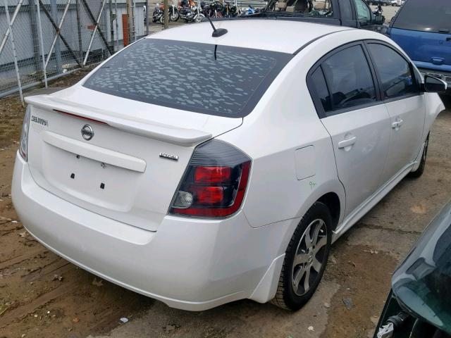 3N1AB6AP0CL690839 - 2012 NISSAN SENTRA 2.0 WHITE photo 4