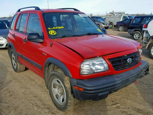 2S3TD62VX46101364 - 2004 SUZUKI VITARA LX RED photo 1