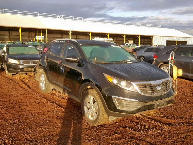 KNDPB3A28D7430303 - 2013 KIA SPORTAGE BLACK photo 1