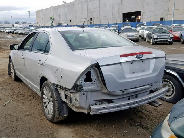 3FADP0L31AR403642 - 2010 FORD FUSION HYB SILVER photo 3