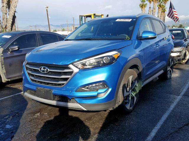 KM8J33A24HU462039 - 2017 HYUNDAI TUCSON LIM BLUE photo 2