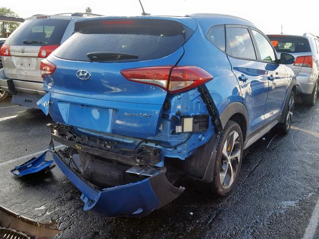 KM8J33A24HU462039 - 2017 HYUNDAI TUCSON LIM BLUE photo 4