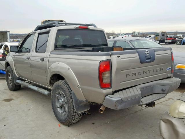 1N6ED27T73C470919 - 2003 NISSAN FRONTIER C TAN photo 3