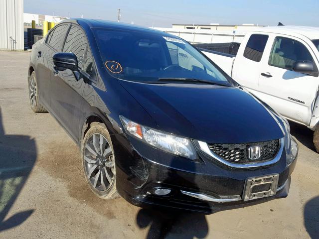 2HGFB2F9XEH523505 - 2014 HONDA CIVIC EXL BLACK photo 1