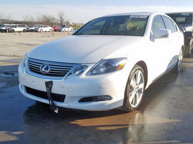 JTHBC1KS3B5024673 - 2011 LEXUS GS 450H WHITE photo 2