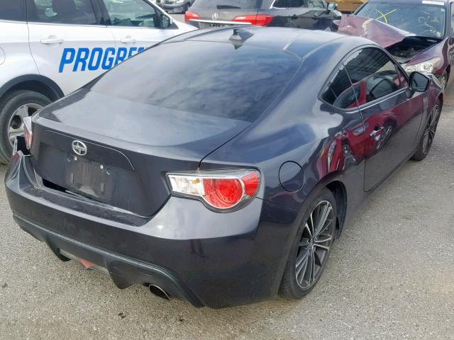 JF1ZNAA1XD1702497 - 2013 TOYOTA SCION FR-S CHARCOAL photo 4