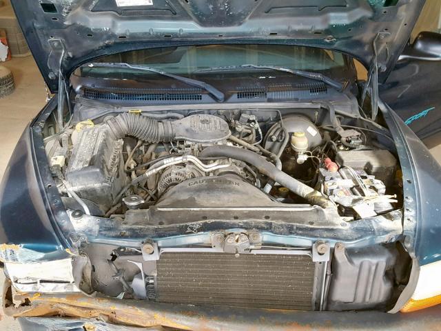 1B7FL26XXWS570764 - 1998 DODGE DAKOTA GREEN photo 7